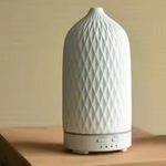 Ceramic Essential Oil Diffuser Ultrasonic Humidifier For Home Decoration White diamond shape