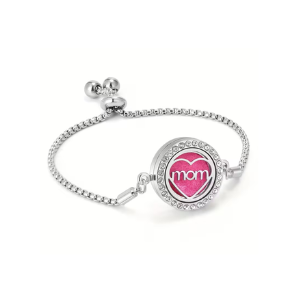 Aromatherapy Charm Bracelet with Color-Change Scent Pads – Elegant Wellness Diffuser Jewelry (Unisex)